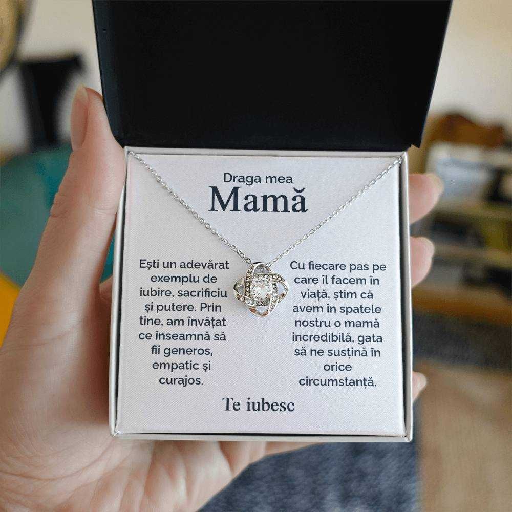 Bijuterie Cadou pentru Mama, Argint si pietre Zirconia + Card cu Mesaj