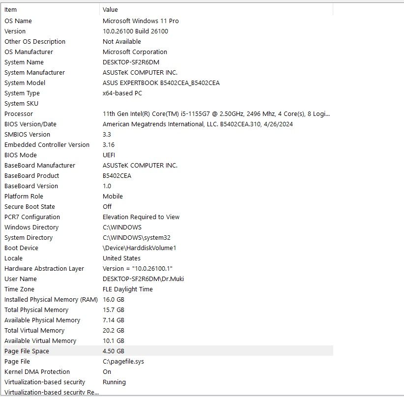 Лаптоп 14" инча Asus expertbook b5402cea