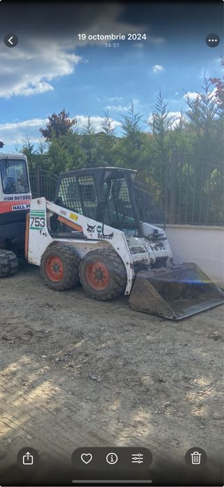 Buldoexcavator Excavator Bobcat de închiriat