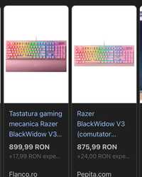 Tastatura gaming mecanica Razer BlackWidow V3,noua!!