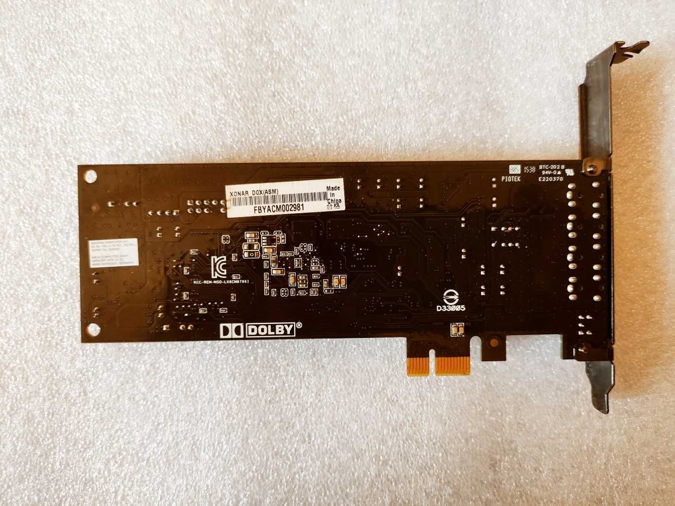 Звукова карта ASUS Xonar DGX, S/PDIF out