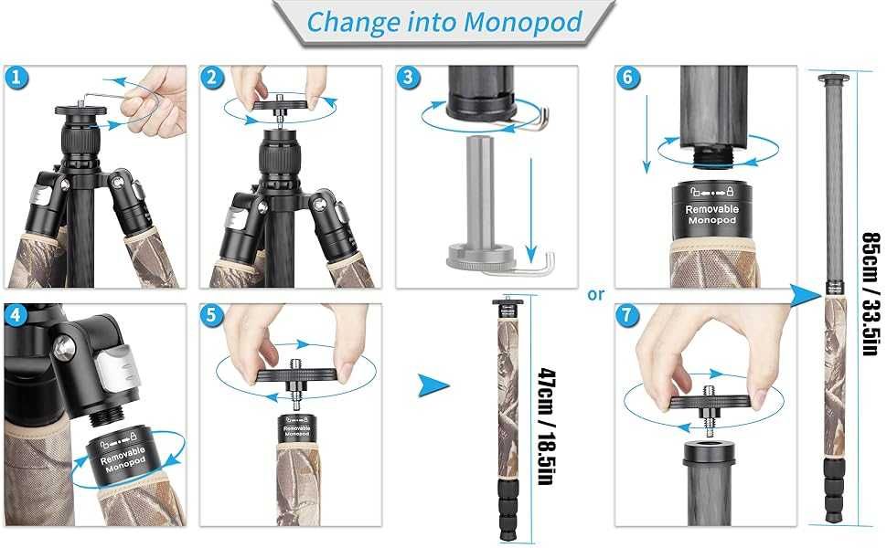 Карбоновый трипод/монопод INNOREL RT85CM