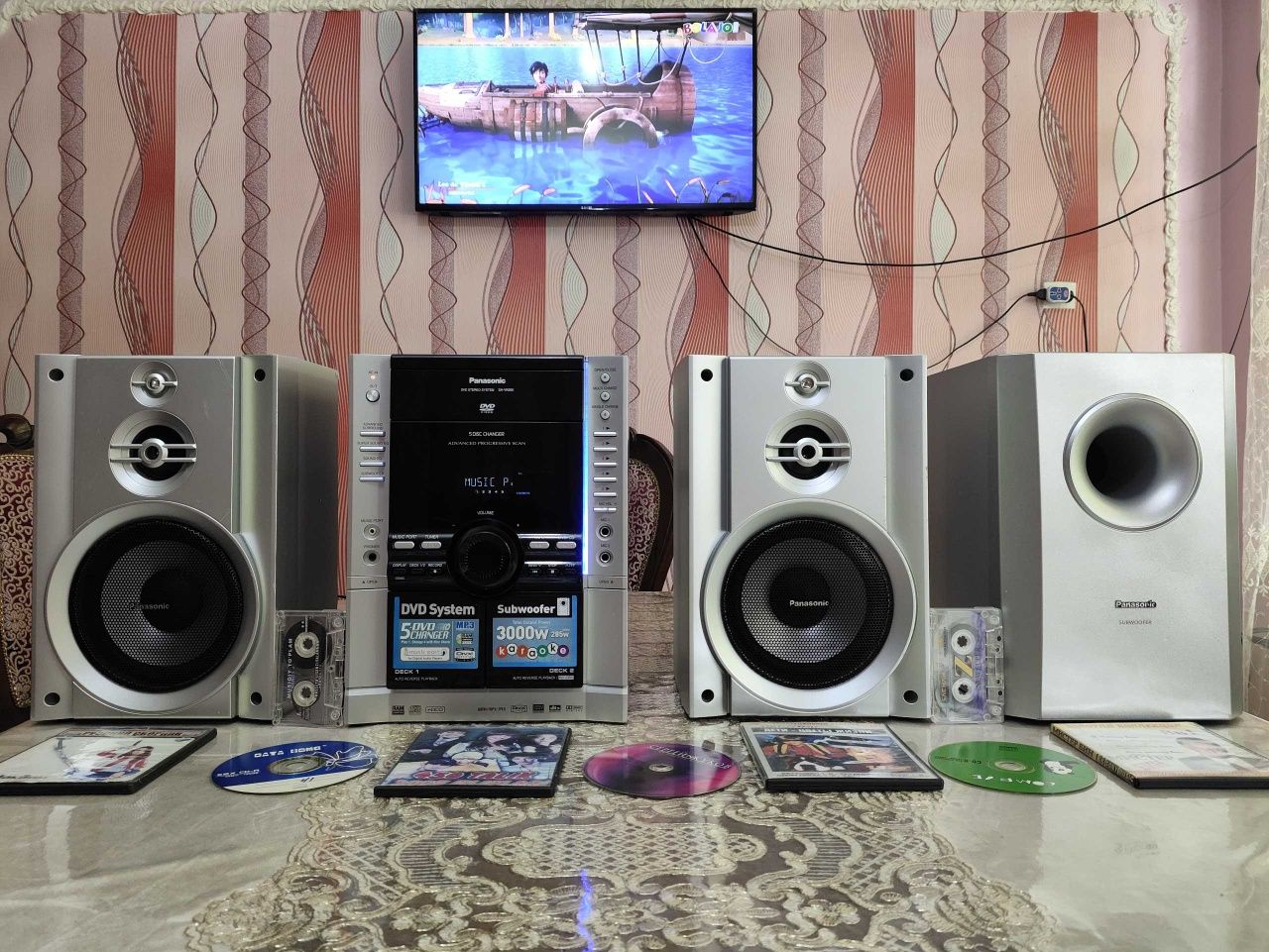 2.1 subwooferli panasonic orginal 100% ishlaydi usta ko‘rmagan ideal