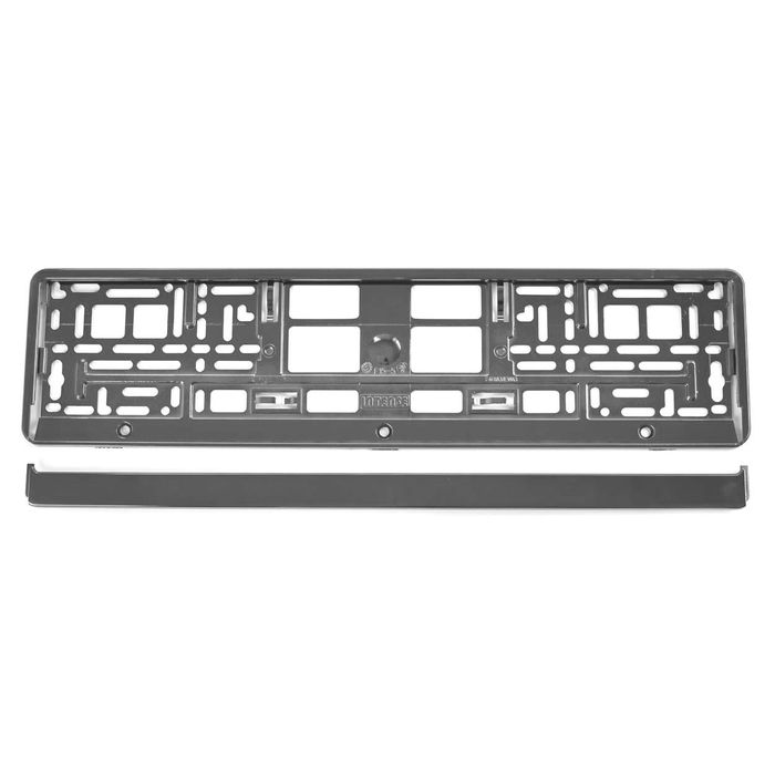 стойка / рамка за регистрационен номер графитна метализирана  ...