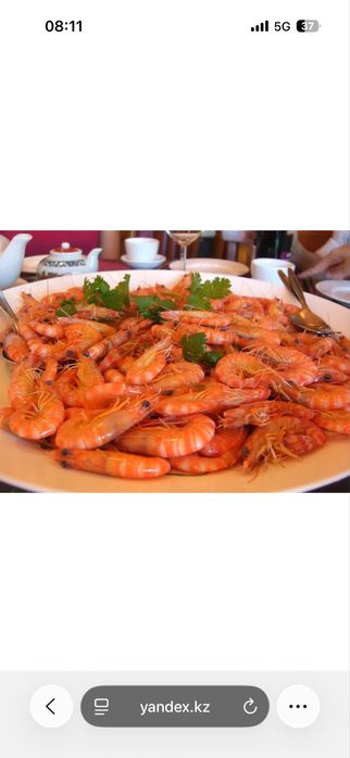 Креветки пивные тигровые астана