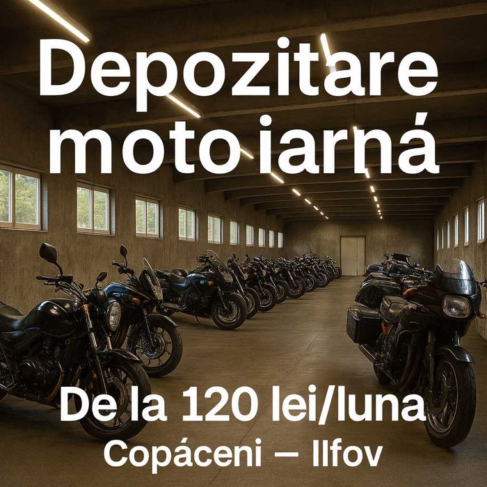 Depozitare moto iarnă + service | Hala securizată | Abonamente