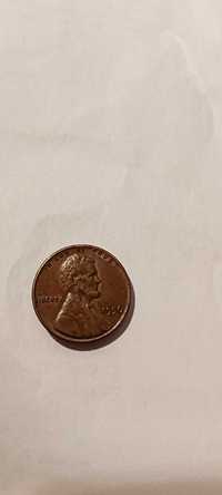 Рядка монета един US цент 1956