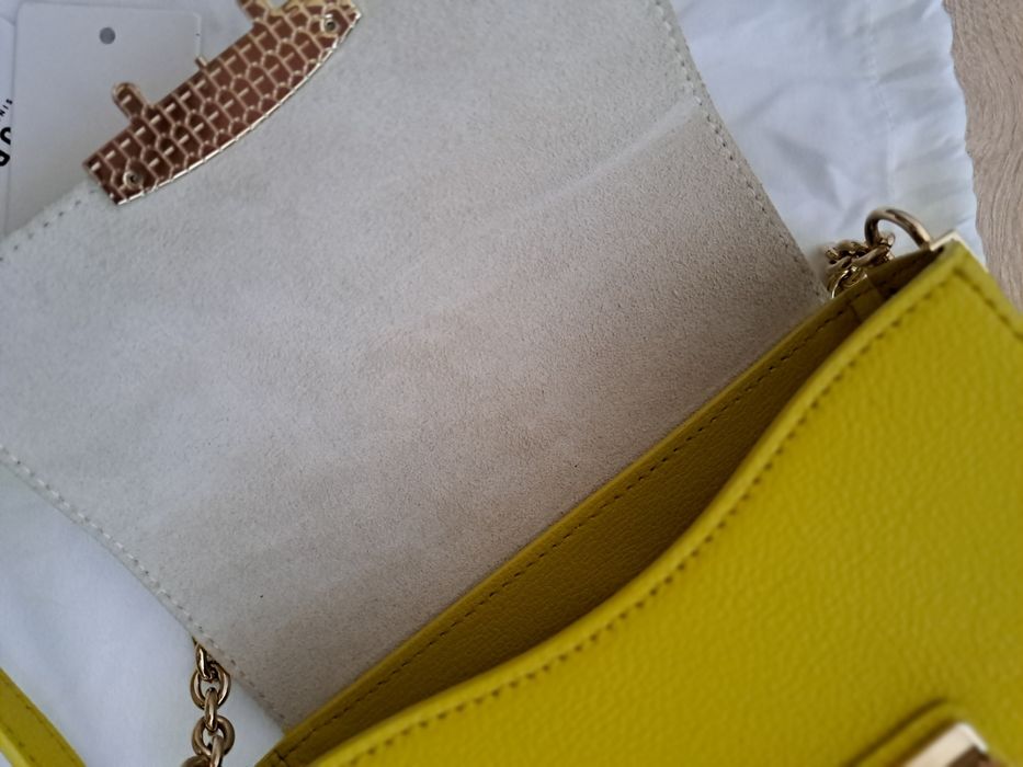 Чанта Furla естествена кожа