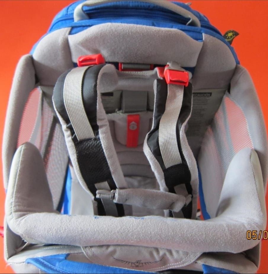 Osprey poco premium, разница за носене на детей  до 23кг, 34 l