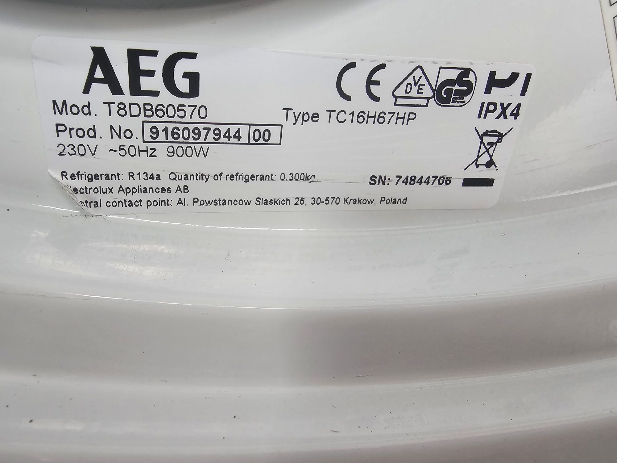 Сушилня Aeg 8000 series AbsoluteCare 7 кг. А+++