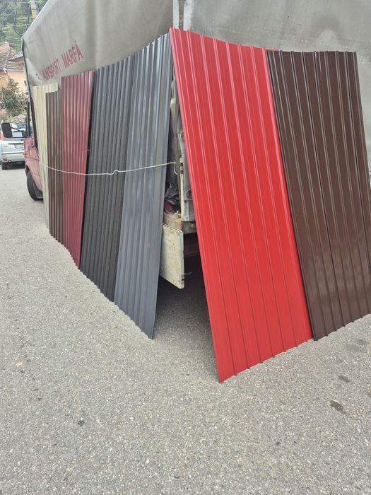 Tablă cutată zincată colorată preț negociabil