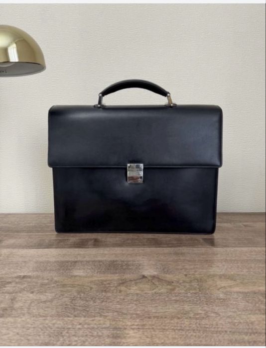Портфель с кодовым замком оригинал MONTBLANC кожаный
