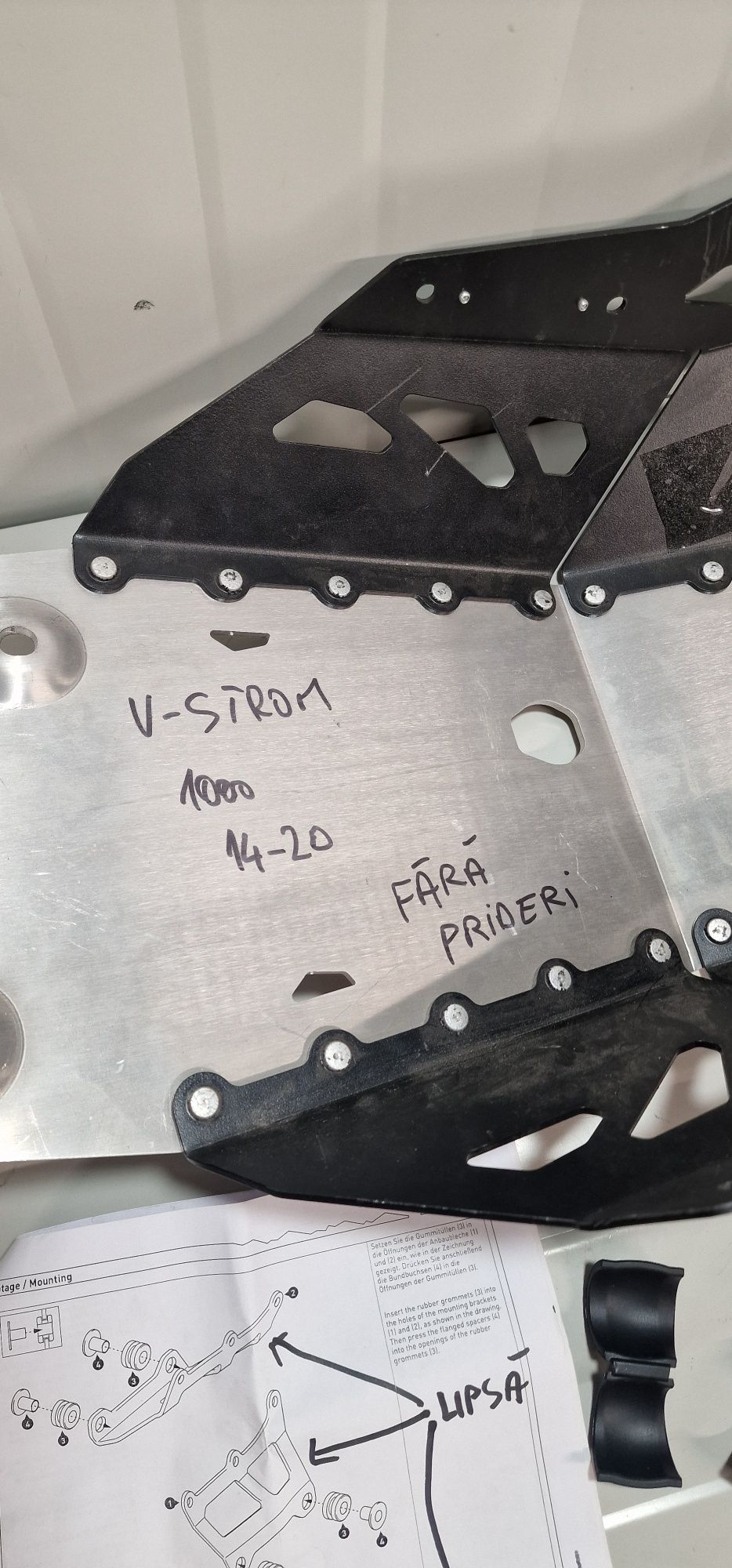 Skid plate protectie motor engine guard Suzuki V-strom 2014 2020 1000