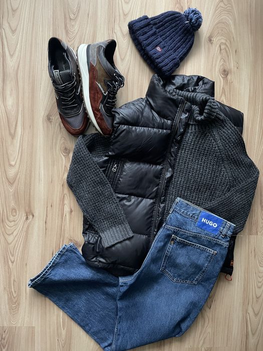 HUGO BOSS / мъжки пухен елек/грейка L