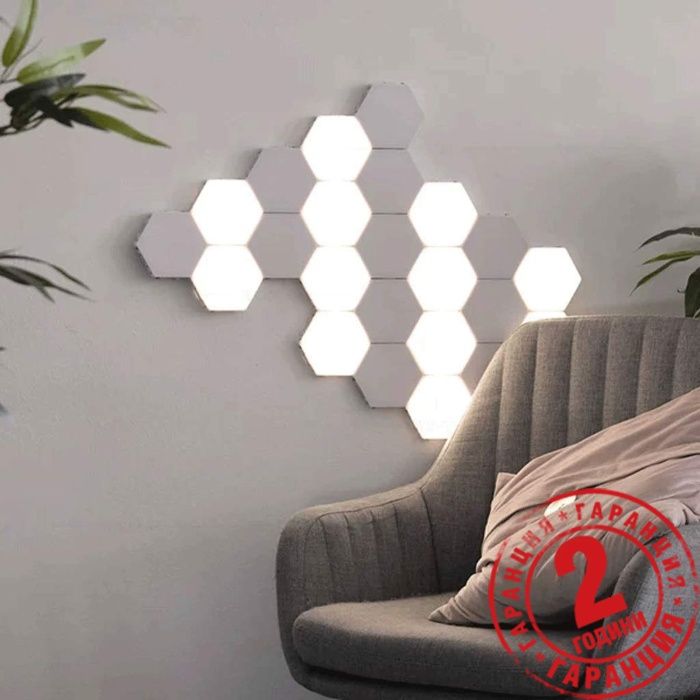 Модулен LED тъч панел за стена .TOUCH LED панел, Omnia, Honeycomb,