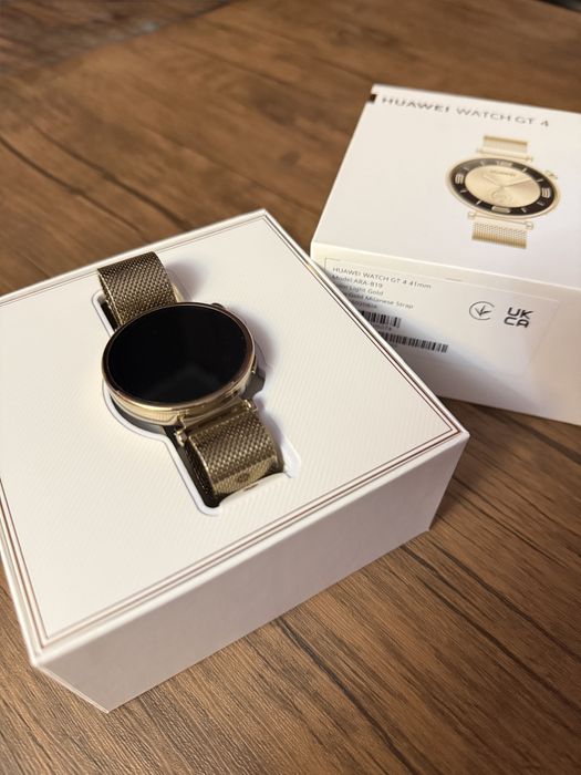 Huawei Watch GT-4 41mm, Gold Milanese Strap