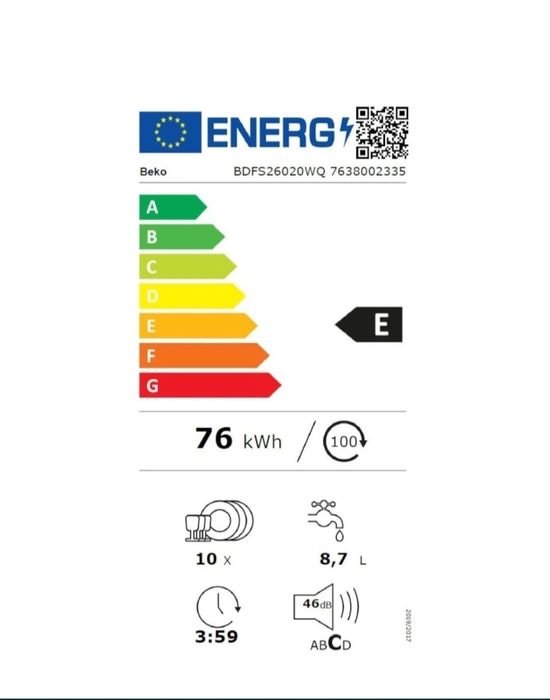 Masina de spalat vase Beko