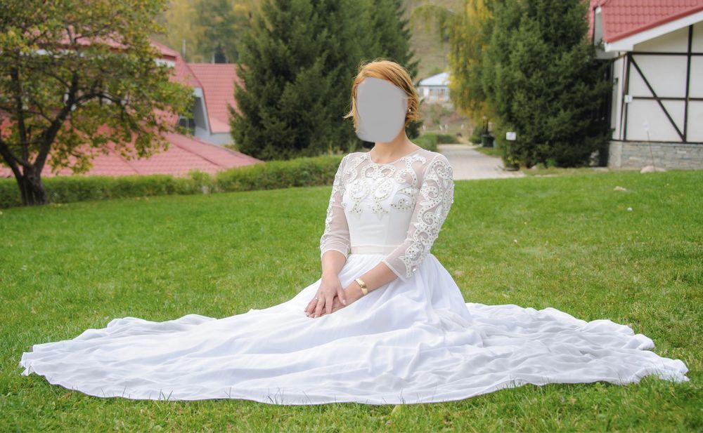 Платье узату/ свадебное р.44-46