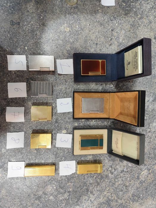 Оригинални запалки Дюпонт, Картие, Дънхил