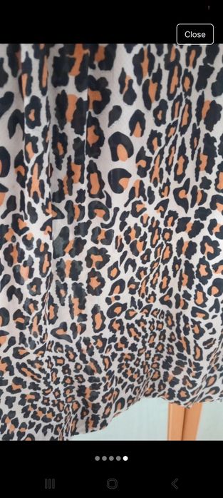 Rochie animal print transparentă