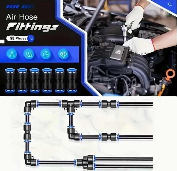 Бързи фитинги за въздушни маркучи