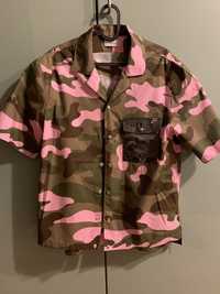 Camasa cu maneca scurta Moncler Camouflage