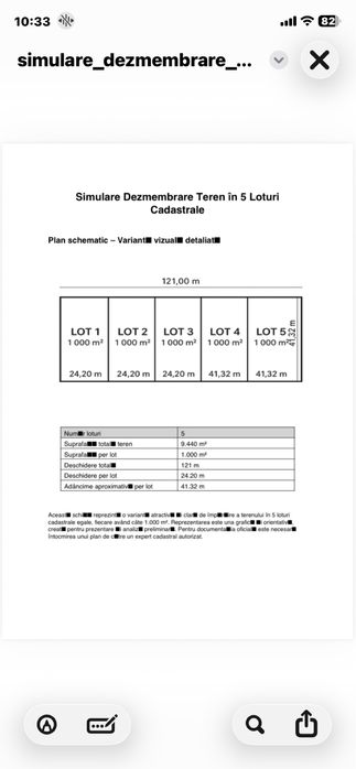 De Vanzare Teren Cocu  Sup 9440 mp Sat Popesti pret 2 Euro mp