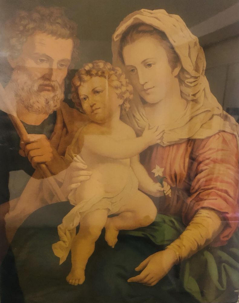 Icoana catolica  “Maria cu Pruncul si Iosif”