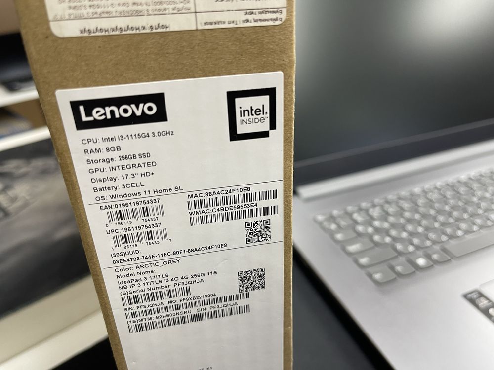 Lenovo ideapad 3-17 Core i3-1115G4/8Gb/256Gb
