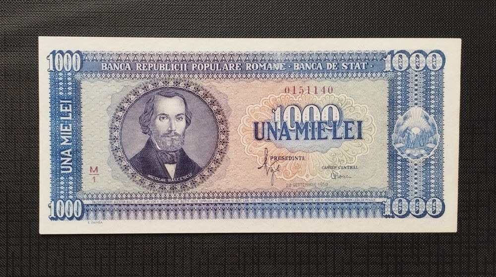 ROMÂNIA 1000 lei 1950 Necirculată