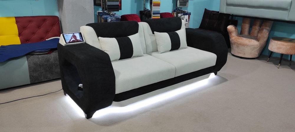 Музыкальный диван с подсветкой для дома офиса
