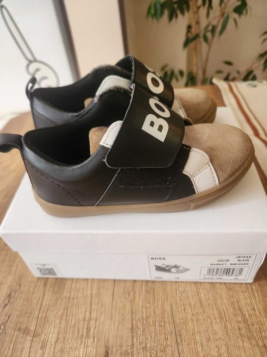 Boss Детски кожени обувки