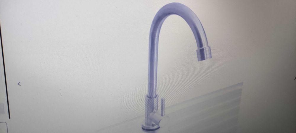 Къмпинг мивка, единична, с кран, неръждаема стомана