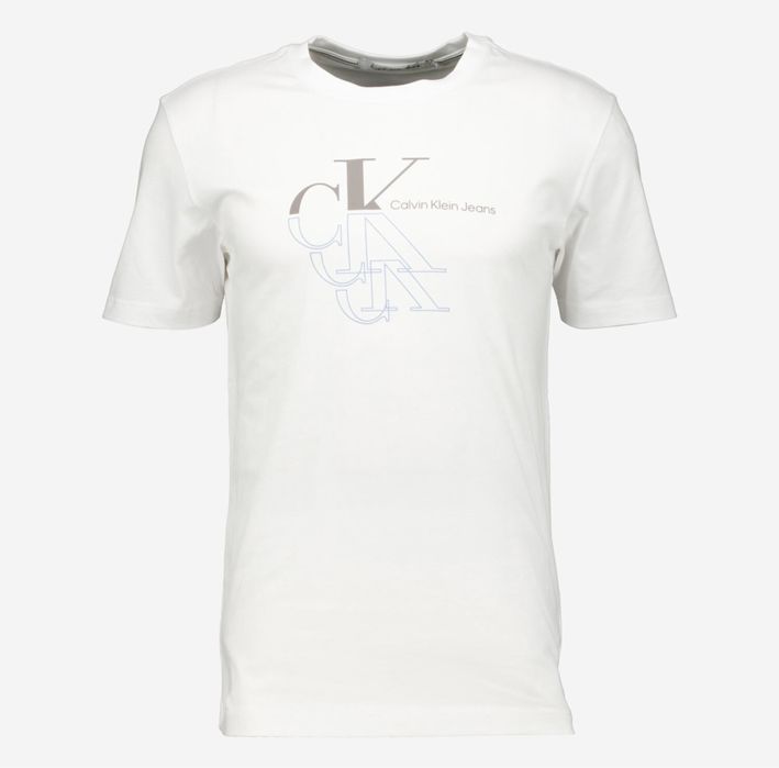 Бяла Тениска Calvin Klein памук CK