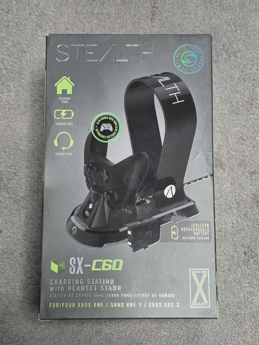 Statie de incarcat pentru controller xbox one/s cu suport pentru casti