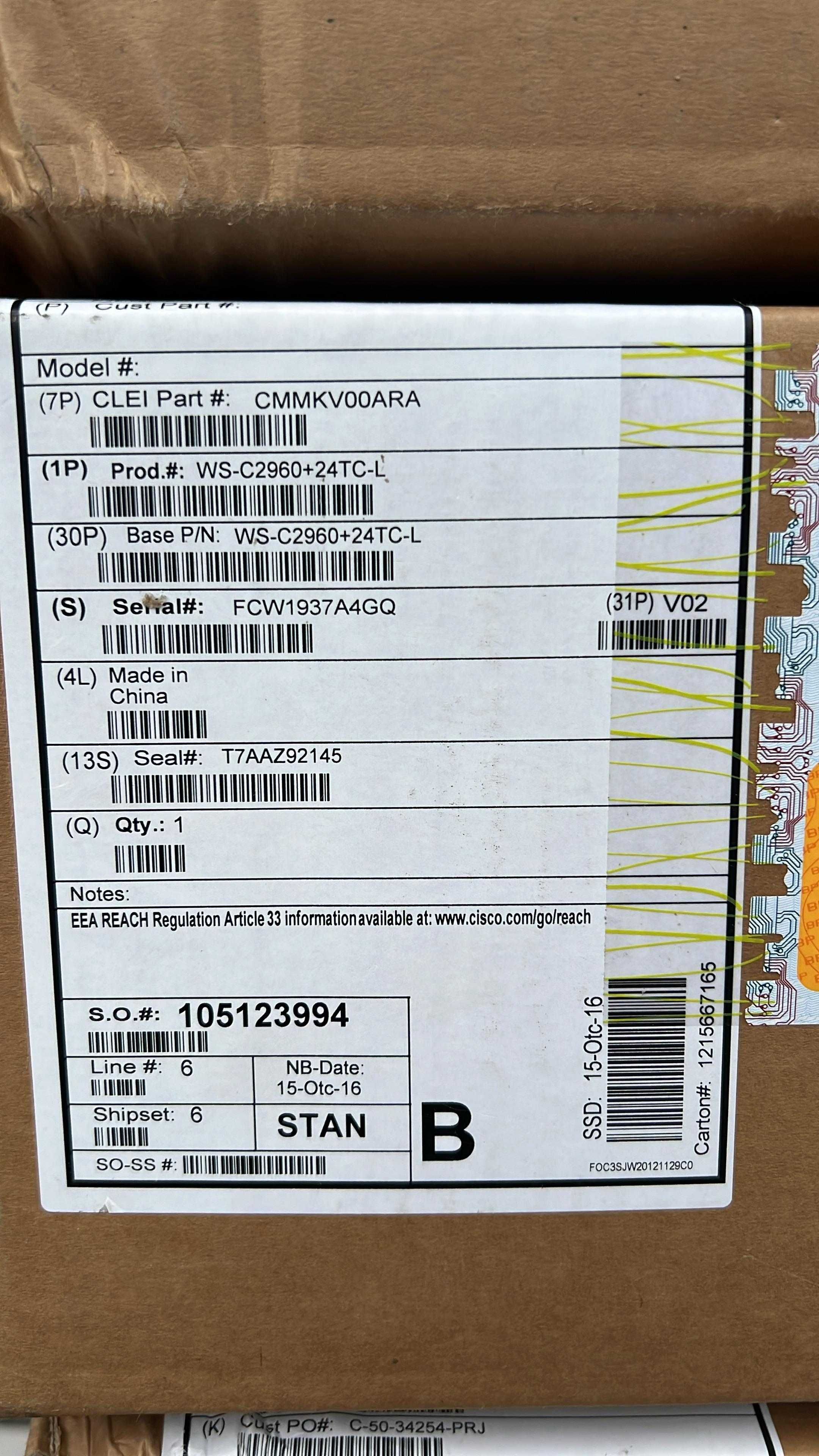 Коммутатор Cisco Catalyst WS-C2960-24TC-L