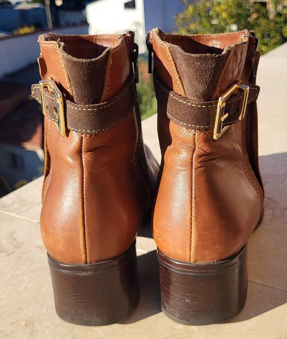 Ghete-dama/ botine, piele naturala, mar. 40