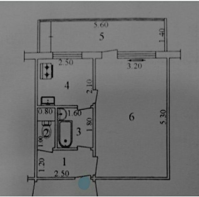 Ттз 1, 1/2/4 балкон 1,5х6