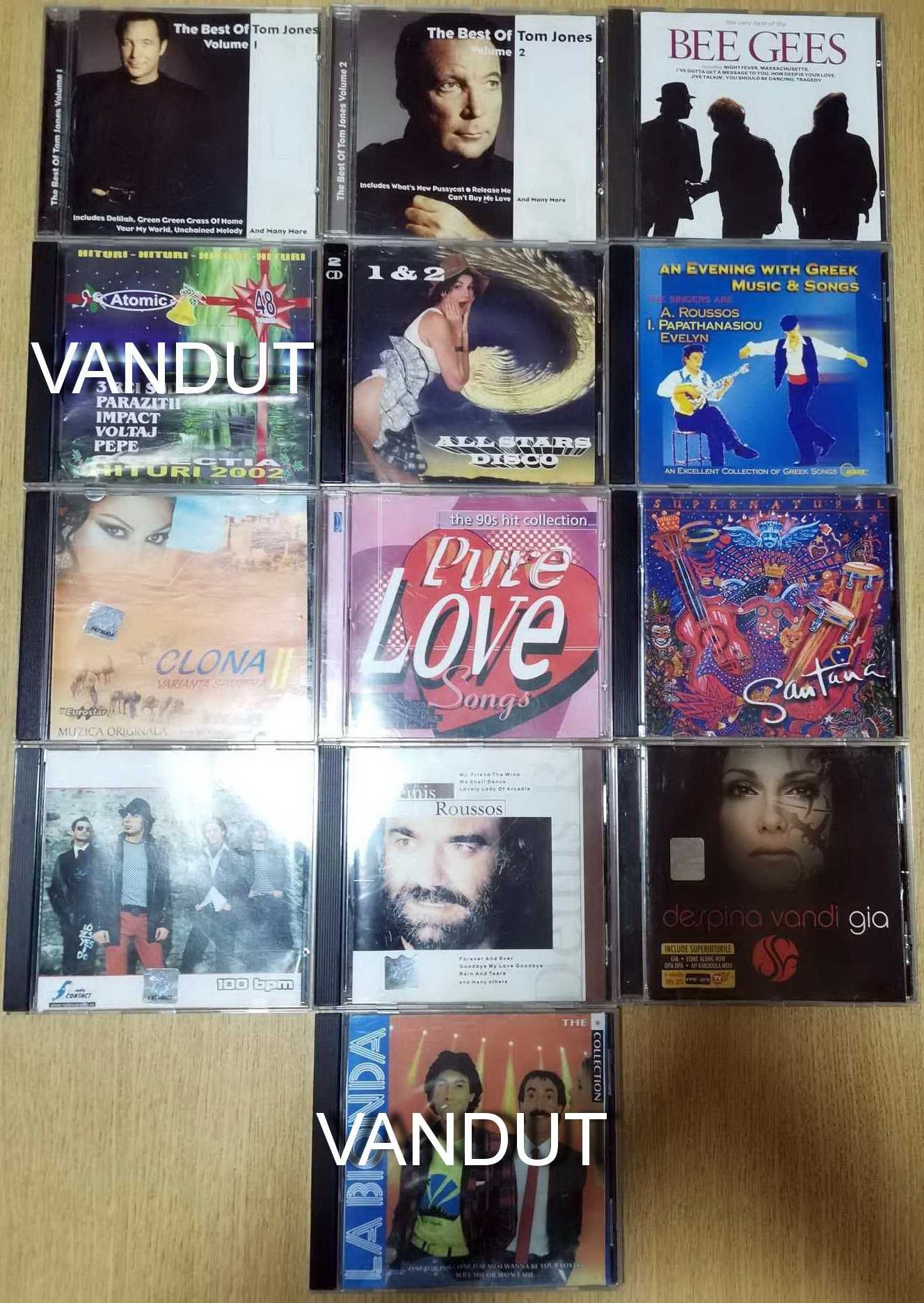 CD-uri cu muzica, originale, diverse genuri, stare foarte buna!