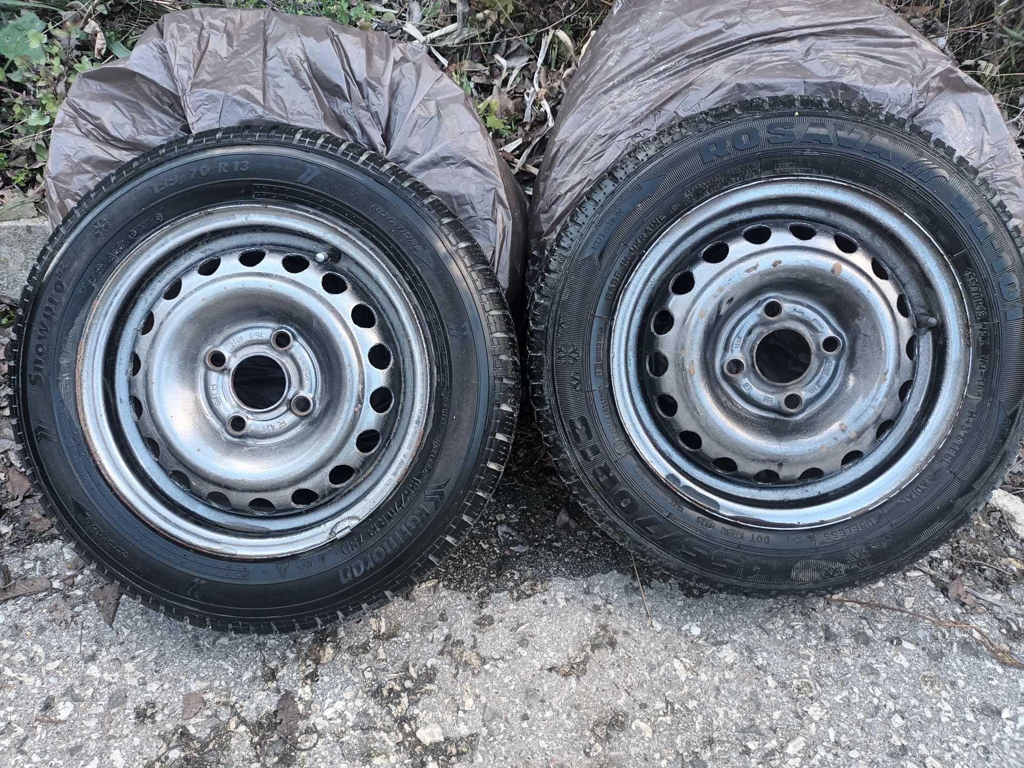 4 гуми с джанти 5jx13 подходящи за Opel Corsa или друга малка кола