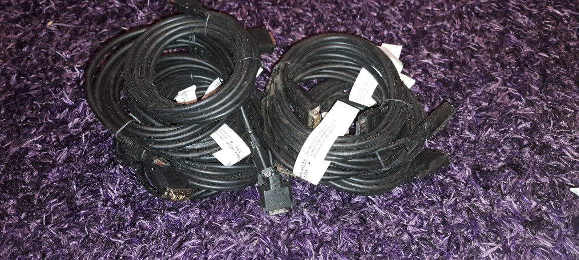 Vând cabluri hdmi la dvi 2,5m noi