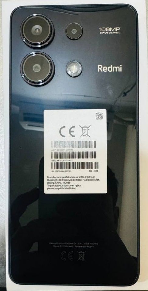 Redmi not 13 yangi hali