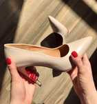 Stiletto nude 36, 100% piele naturala