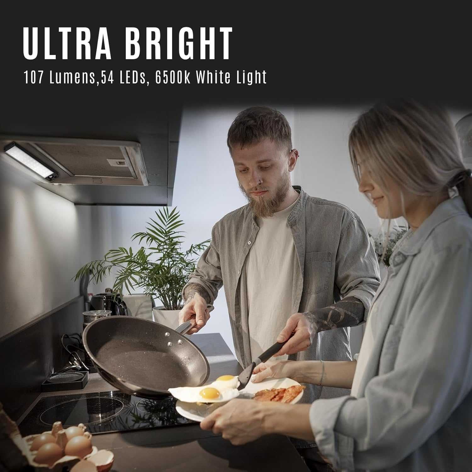 НОВО! USB LED осветление за шкаф сензор за движение, 32см