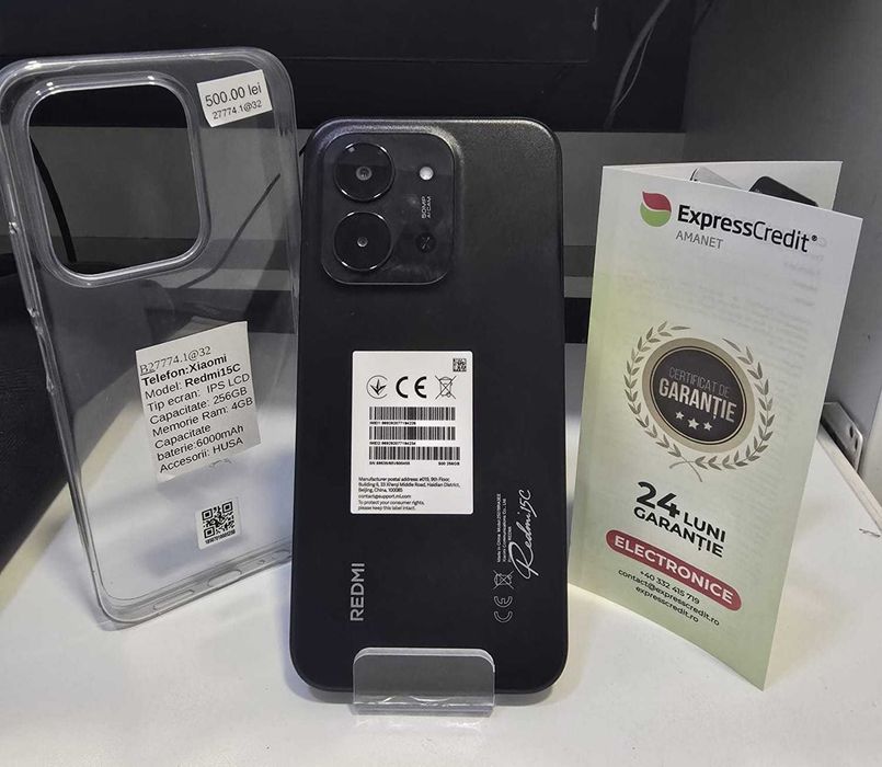 Telefon Redmi 15C (AG32 B27774.1) 2 ANI GARANTIE!