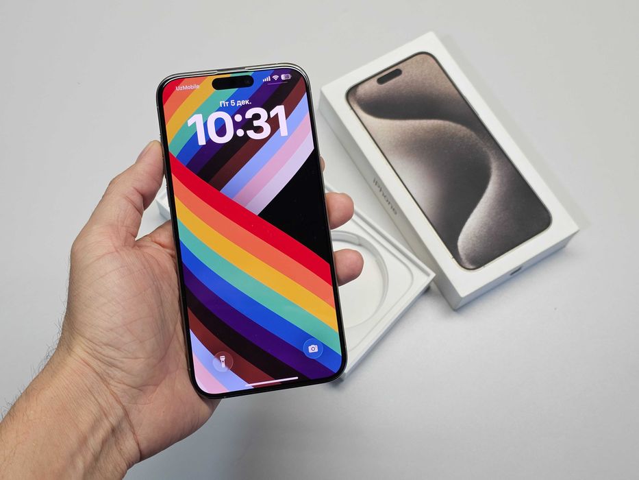 ПРОДАМ iPhone 15 Pro MAX (512GB) Natural / SIM. Состояние ОТЛИЧНОЕ.