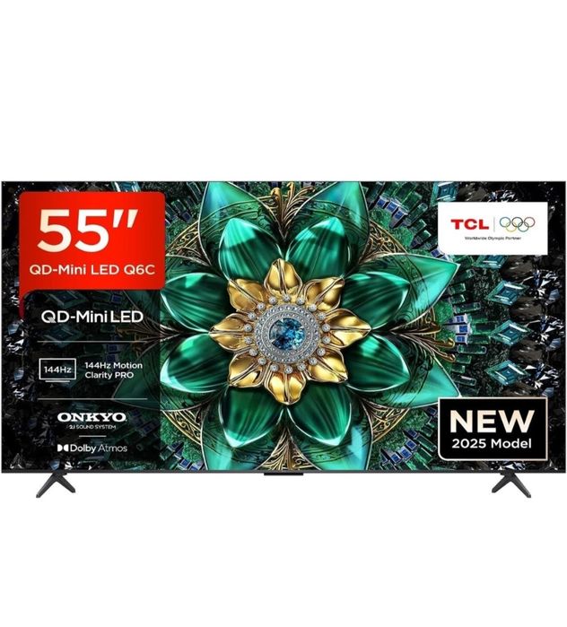 TCL 55C6KS 55" QD-Mini LED UHD SMART Google TV 144Hz