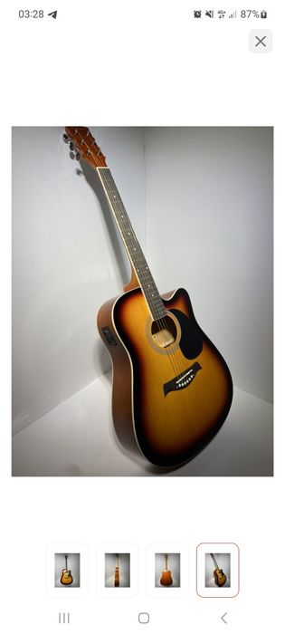 Гитара сатылады электроакустика,состояние новый.Струнасы ауыспаған,иде
