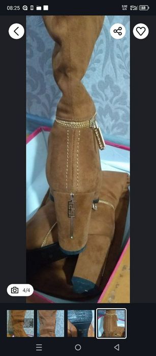 Сапожки замшевые 40 размер