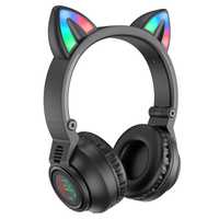 Наушники с ушками Borofone BO18 Bluetooth Cat ear